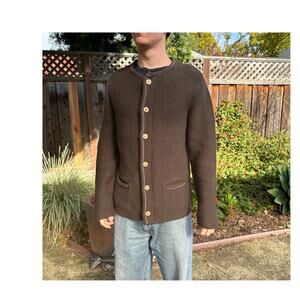 STOCKERPOINT Wool Mens Cardigan Jacket EU 52 US L - XL Sweater Trachten